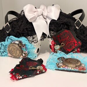 Custom Made Alice in Wonderland Shoes - Alice or Queen - Zombie Peepshow